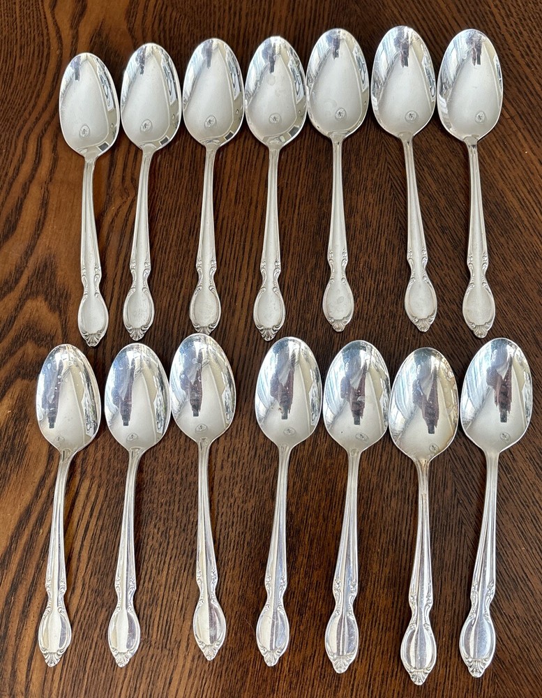 WM Rogers International Silverplate PRECIOUS MIRROR 1954-14 Teaspoons