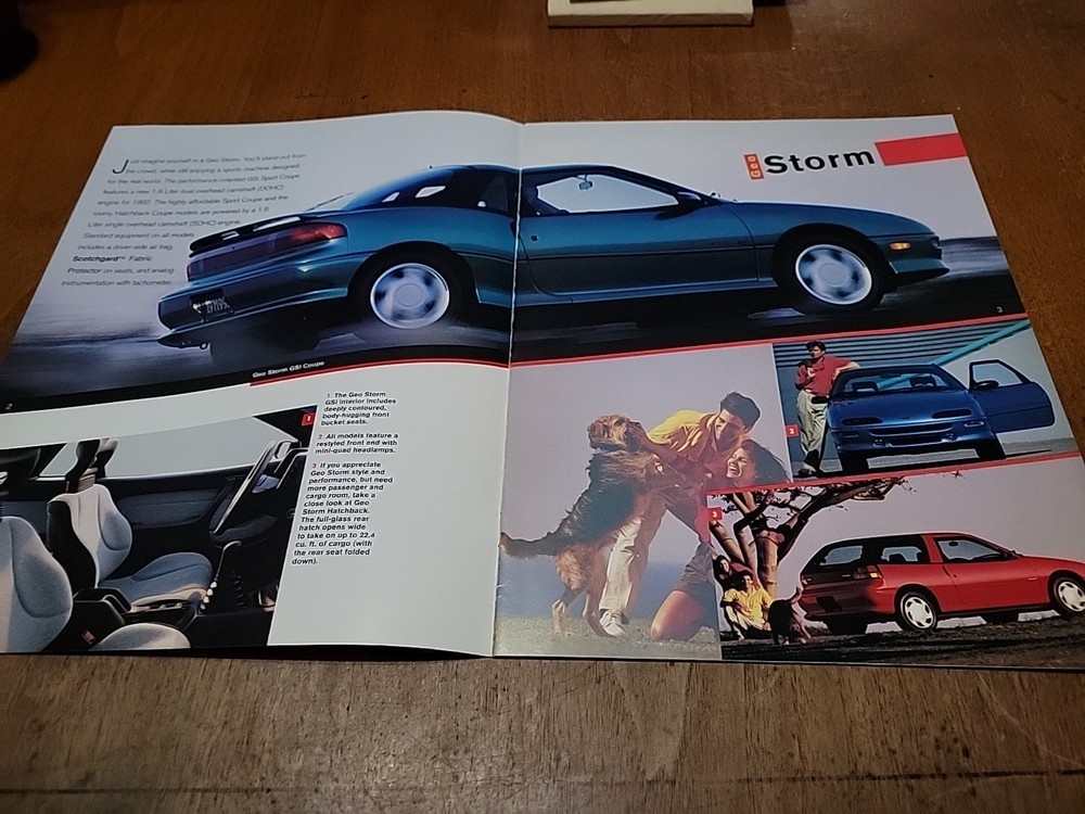 1992 Geo Storm Metro Tracker Full Line Brochure