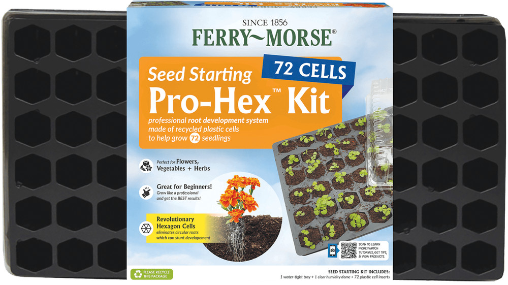 Pro-Hex Seed Starting Tray 72 Cells Reusable Plastic Tray Reusable Versatile