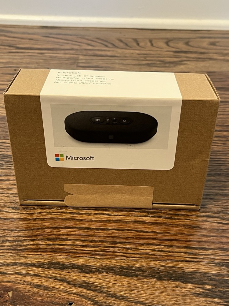 Microsoft Modern USB-C Speaker for Windows & MacOS Certified for Microsoft Teams