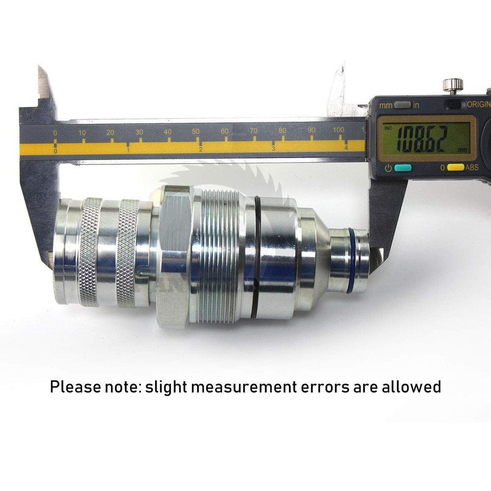 AT406475 7246802 Hydraulic Female Flat Face Quick Connect Coupler 48mm Thread...