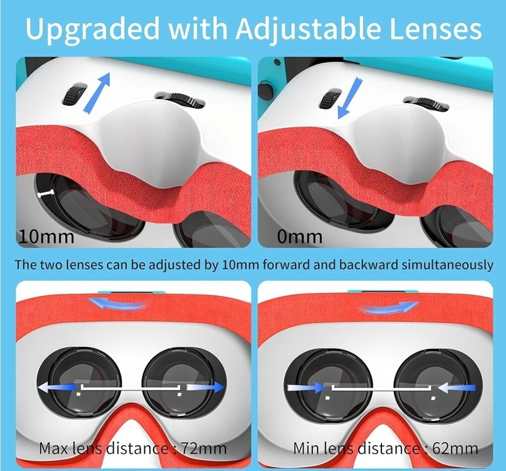 DEVASO Upgraded VR Headset for Nintendo Switch & Switch OLED Model, Switch...