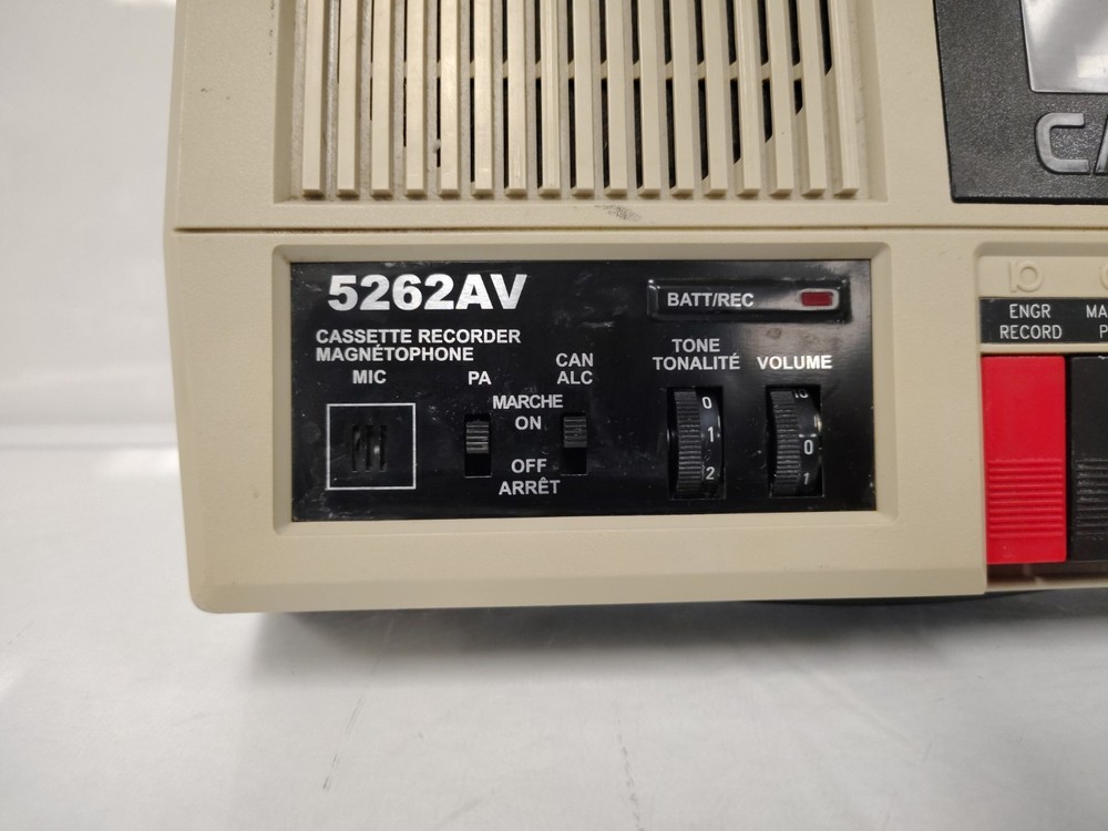 Califone 5262AV Classroom Cassette Player Recorder - SEE DESCRIPTION