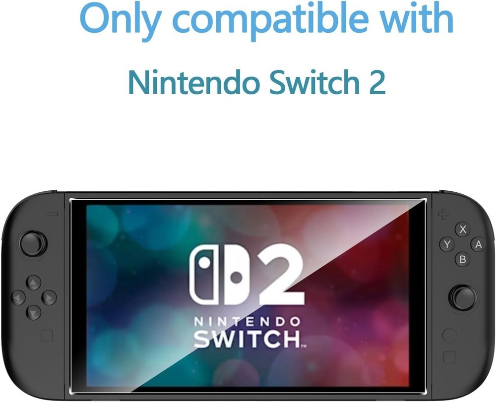 3-Pack Nintendo Switch 2 Screen Protector - 9H Tempered Glass for Ultimate Cl...