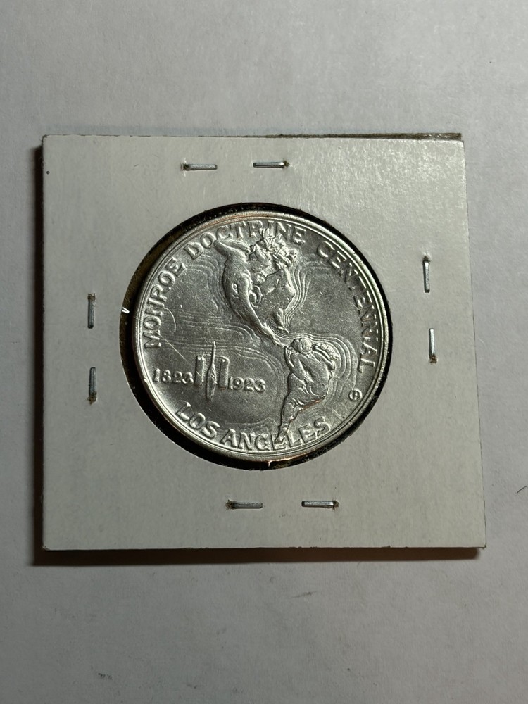 1923-S Monroe Commemorative Half Dollar UNC Detail Nice Luster