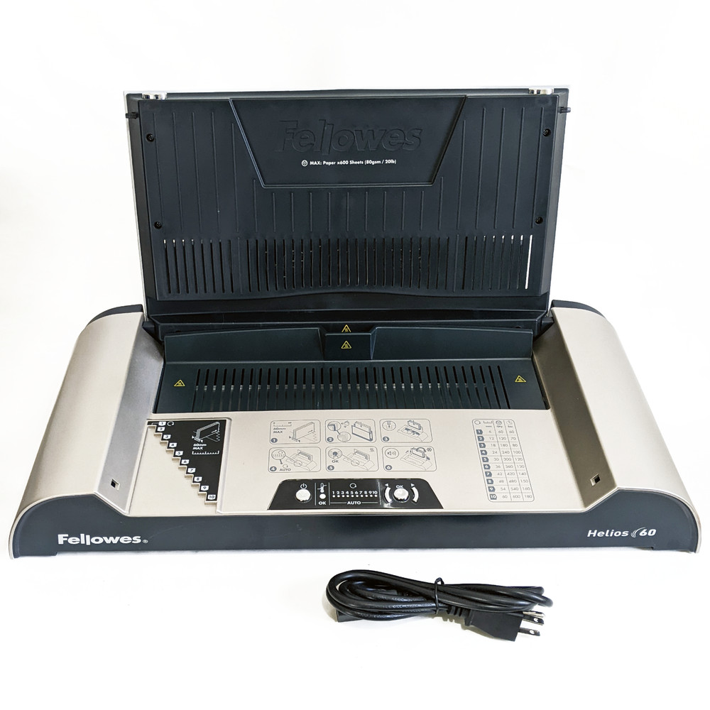 Fellowes Helios 60 Thermal Binding Machine Silver Tested/Works with Power Cord