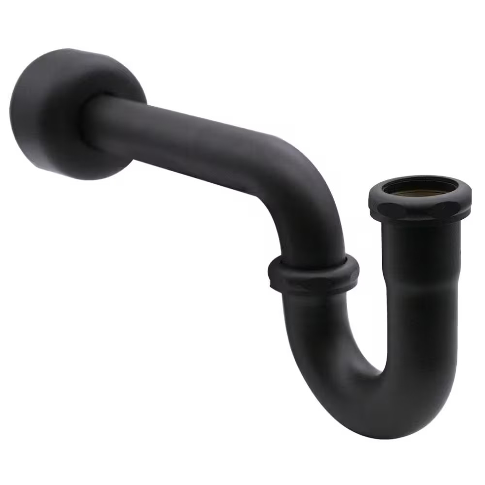 Standard Pedestal Lavatory Supply Kit Matte Black