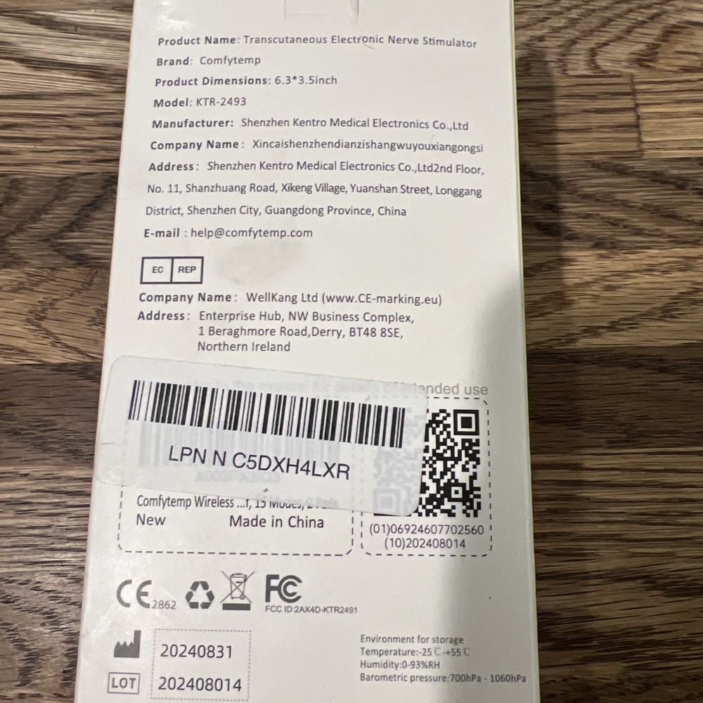 Comfytemp Transcutaneous Electrical Nerve Stimulators Wireless