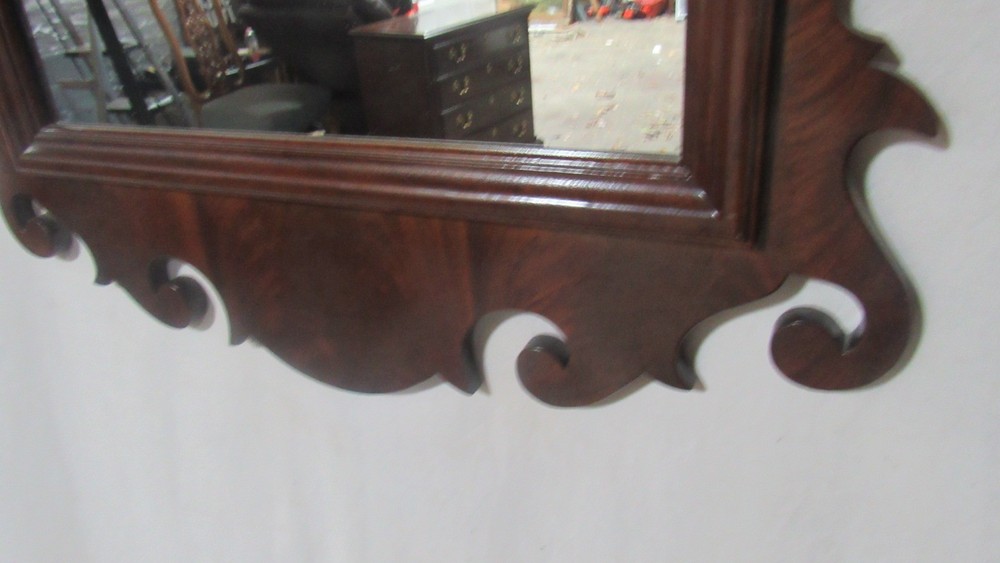 Drexel Chippendale Mirror Mahogany Wall Carved