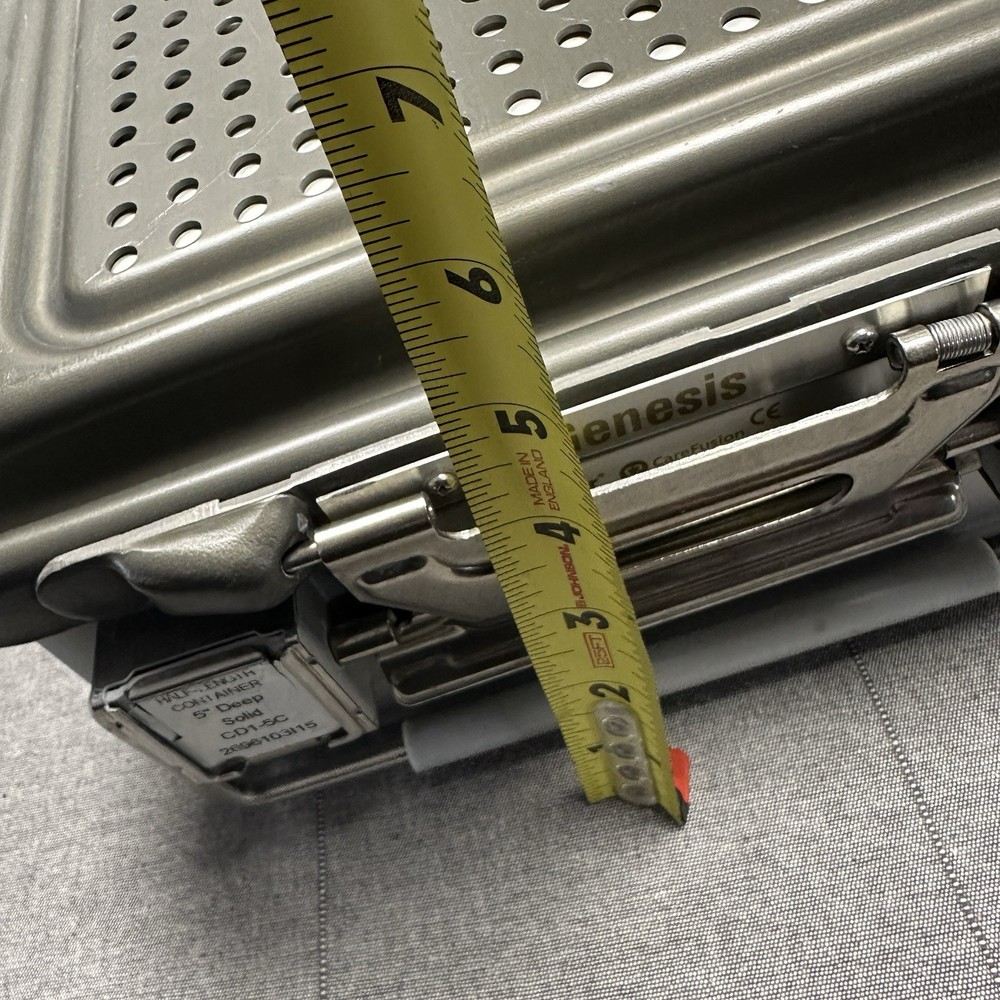 V. Mueller CD1-5C Genesis Sterilization Container 11"X12"X5" Deep Solid Half