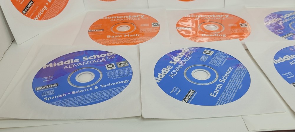 Encore Elementary Advantage 2003 Middle School Computer PC Educational Kids