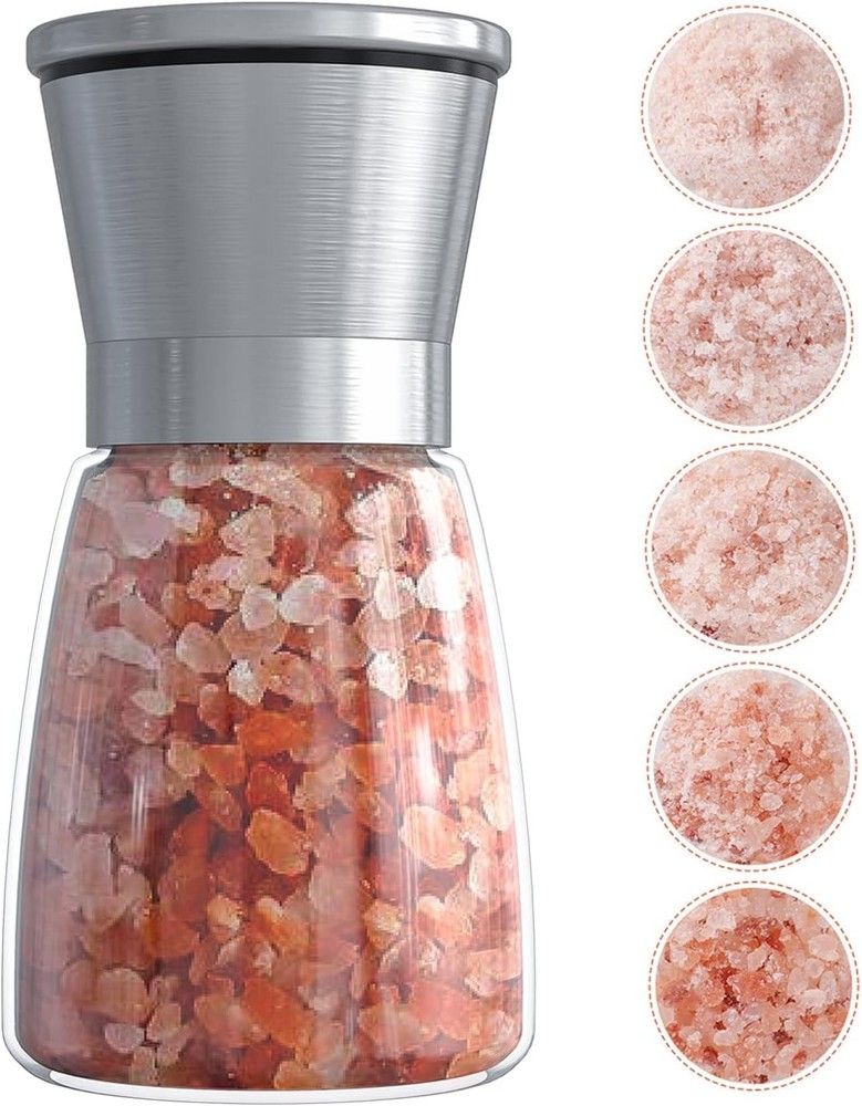 Glass Spice Grinder with Ceramic Blades – Rust-Proof and Refillable