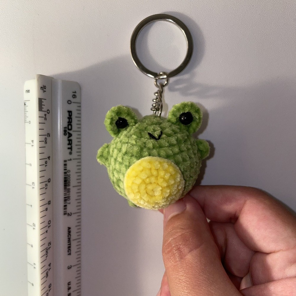Frog Soft Crochet Keychain
