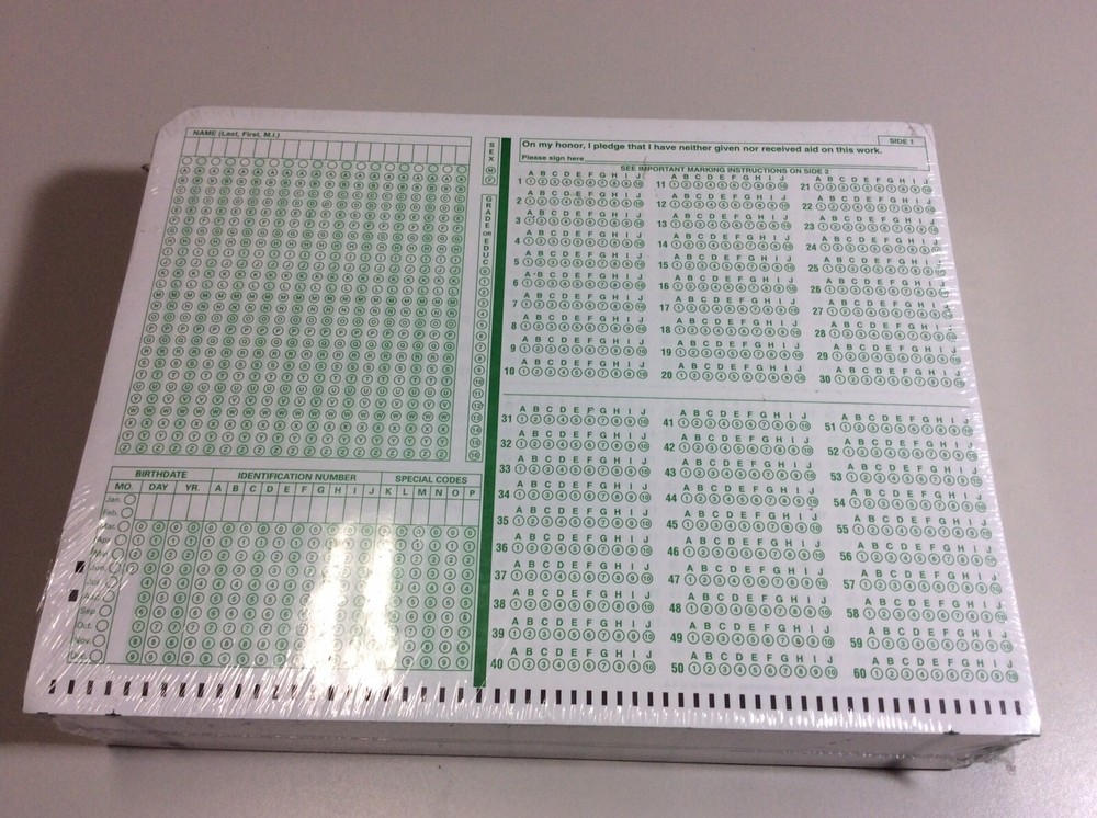 Mark Reflex Forms. General Purpose Answer Sheet Pack Of 500 New Sealed Forms.