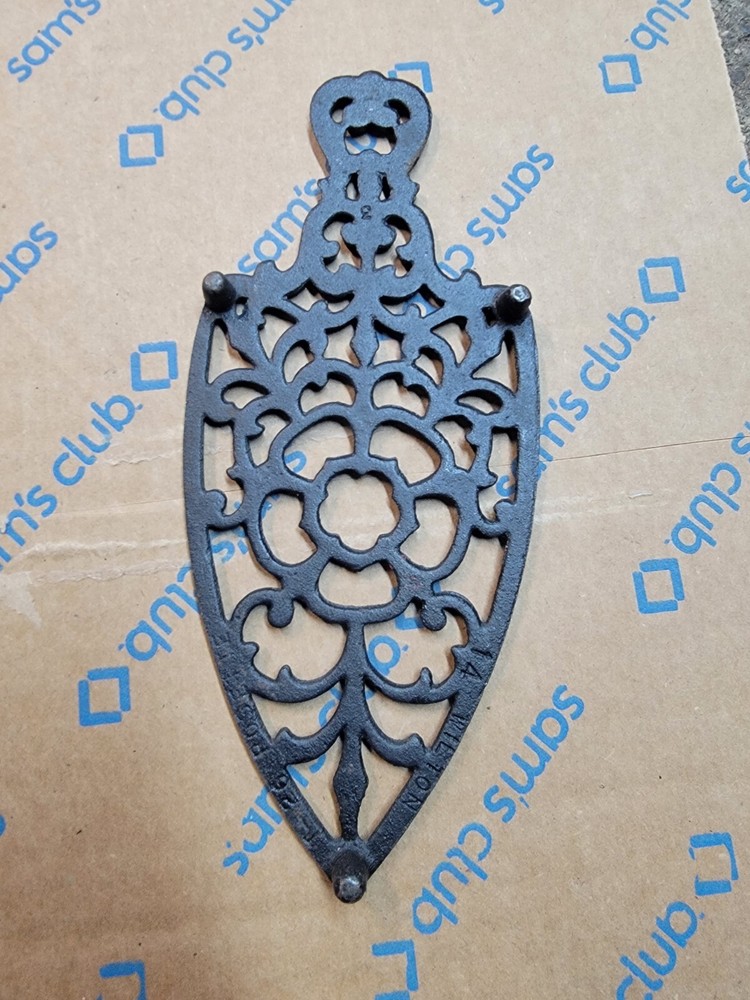 Wilton Black Iron Trivet 8"