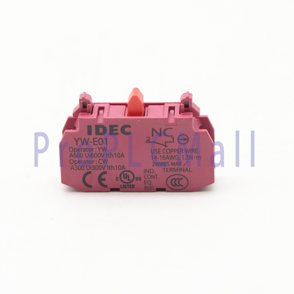 10Pcs IDEC Izumi push button switch contact YW-E01 Us