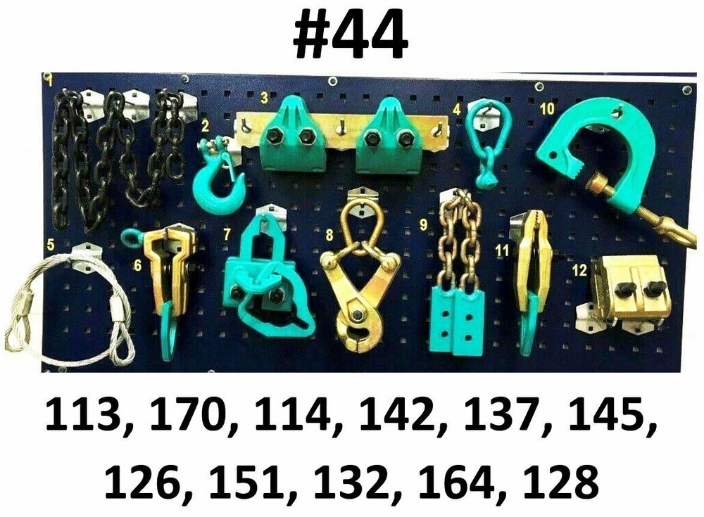 SET#44 - 12 HEAVY DUTY AUTO BODY FRAME MACHINE PULLING TOOLS CLAMPS MEGA PACK