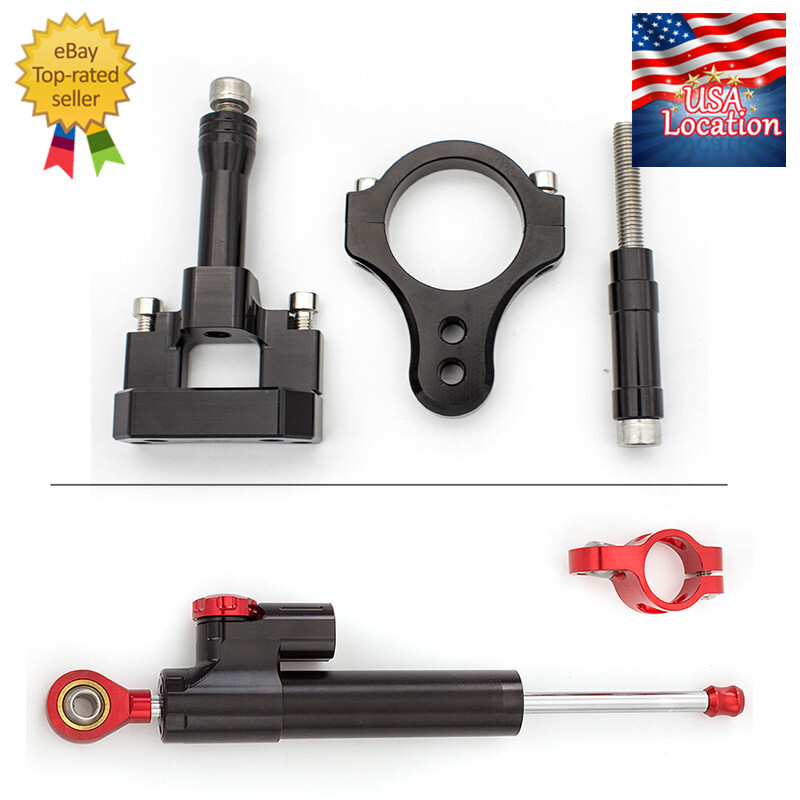For Kugo G-booster 50mm Scooter Steering Damper + Stabilizer Bracket Mount Kit