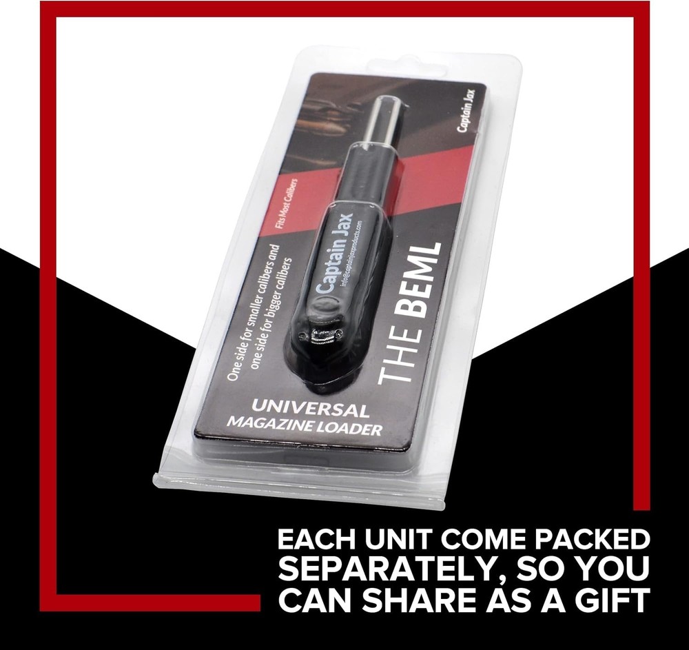 Durable Stainless Steel Magazine Loader - 2-Pack for Easy One-Hand Loading