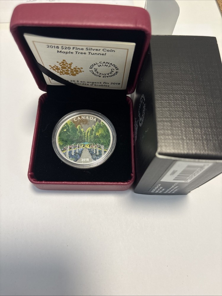2018 $20 FINE SILVER COIN – MAPLE TREE TUNNEL