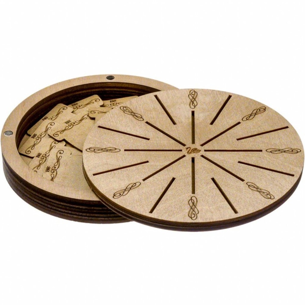 Plywood Needlework Box + 18 spools Needlework Organizer Thread/Floss organizer