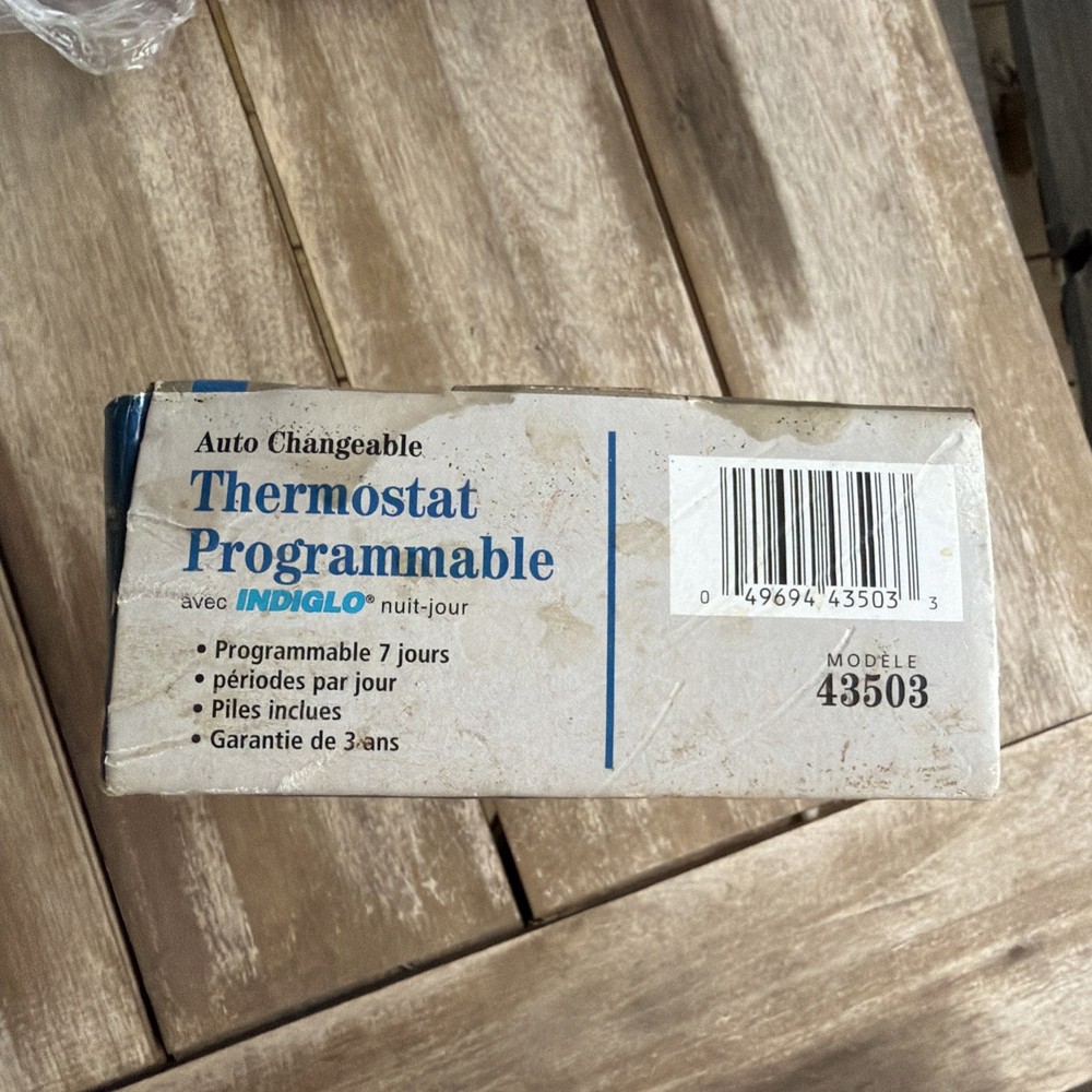CTC Digital Electronic Thermostat Model 43503 Programmable New. Tattered box