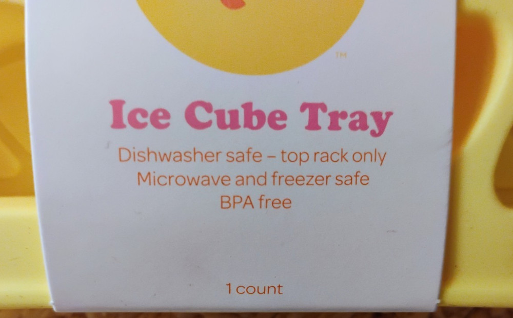 yellow lemon ice cube trays NEW silicone