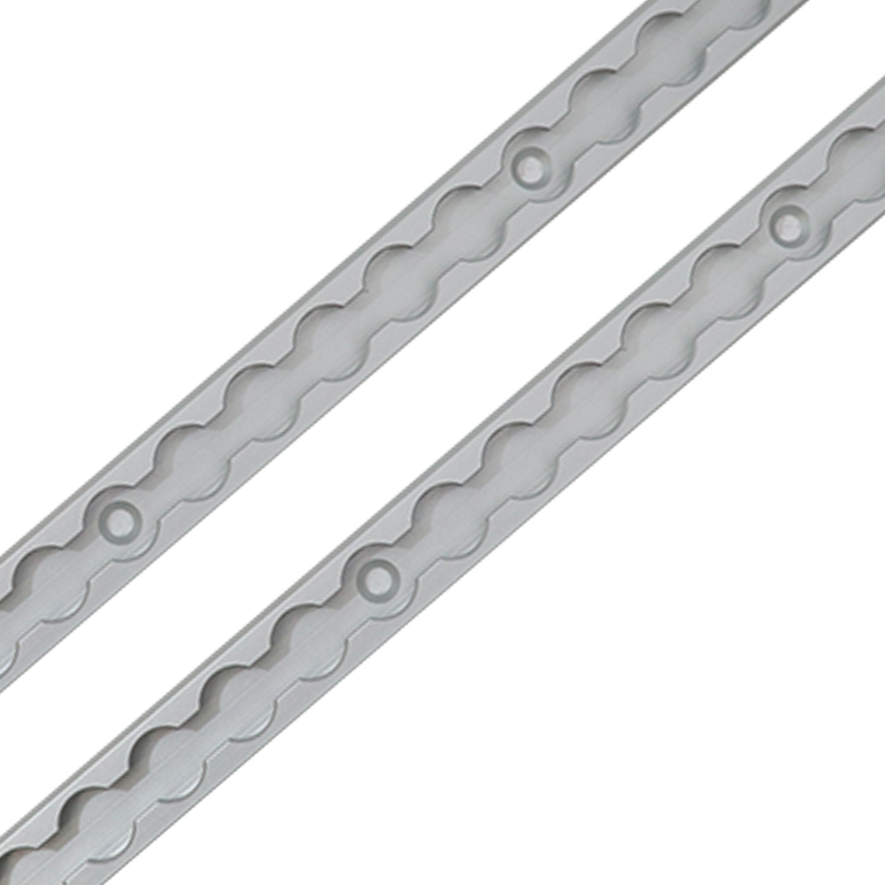 Aluminum L-Track 48" Length - 2 Pack - Tie Down System L Track Rail - Silver