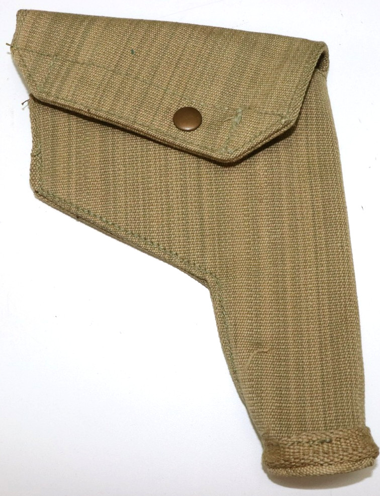 1944 British tan canvas 38 Webley holster unclear stamps each E1711