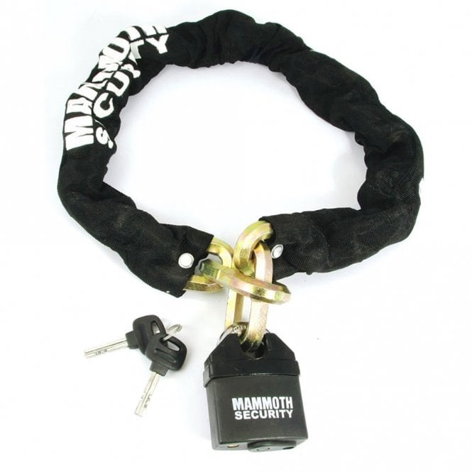 Mammoth Motorcycle Lock & Chain - 12mm Hexagonal Link - 1.0m