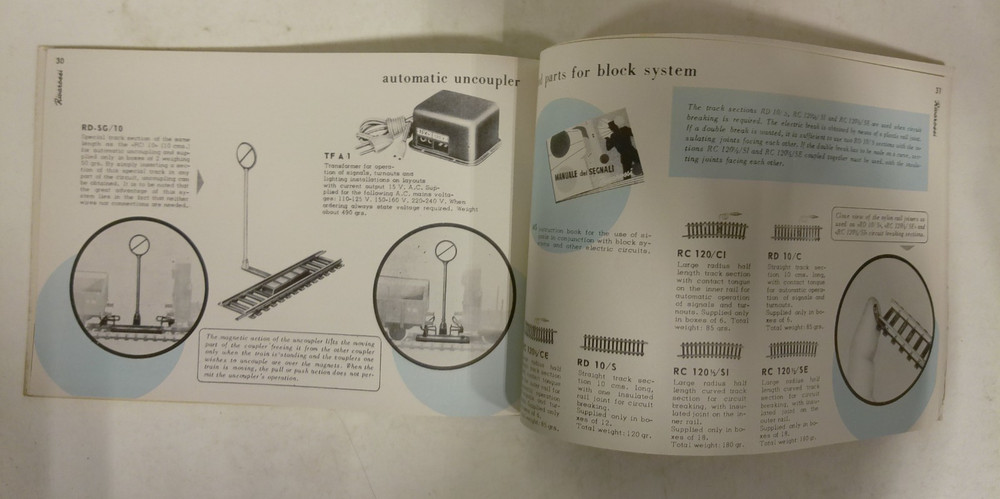 Rivarossi HO Scale 1957 General Catalog