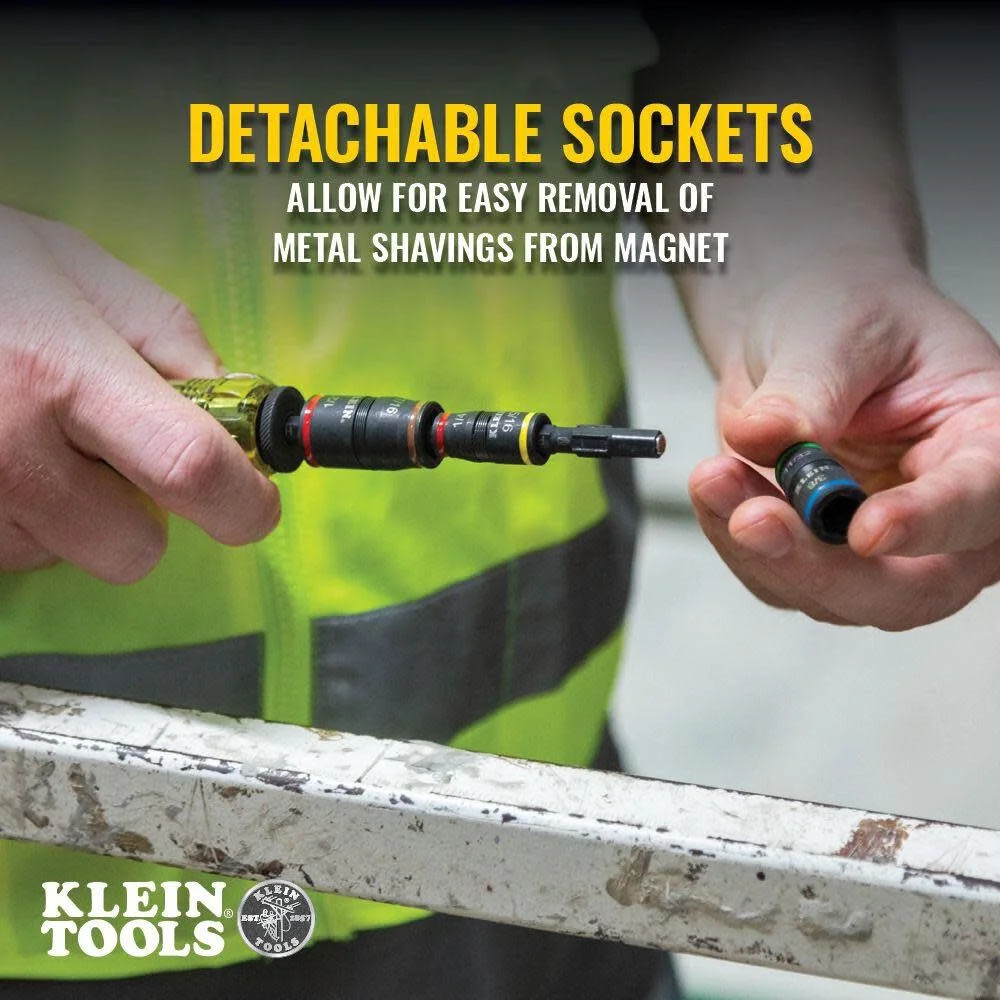 Klein 3 in 1 Impact Flip Socket Set 2Pc