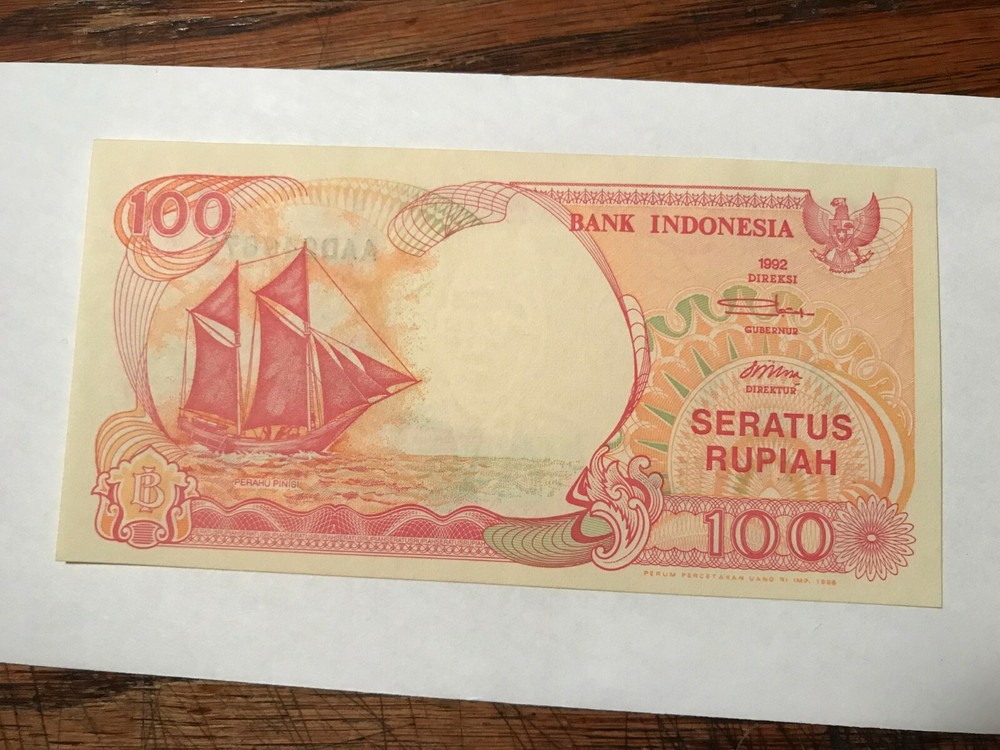 1992 Indonesia 100 Rupiah CU #18993