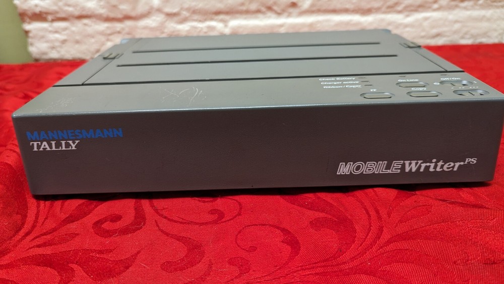Mannesmann Tally Mobile Writer Printer PS With Power Supply Untested