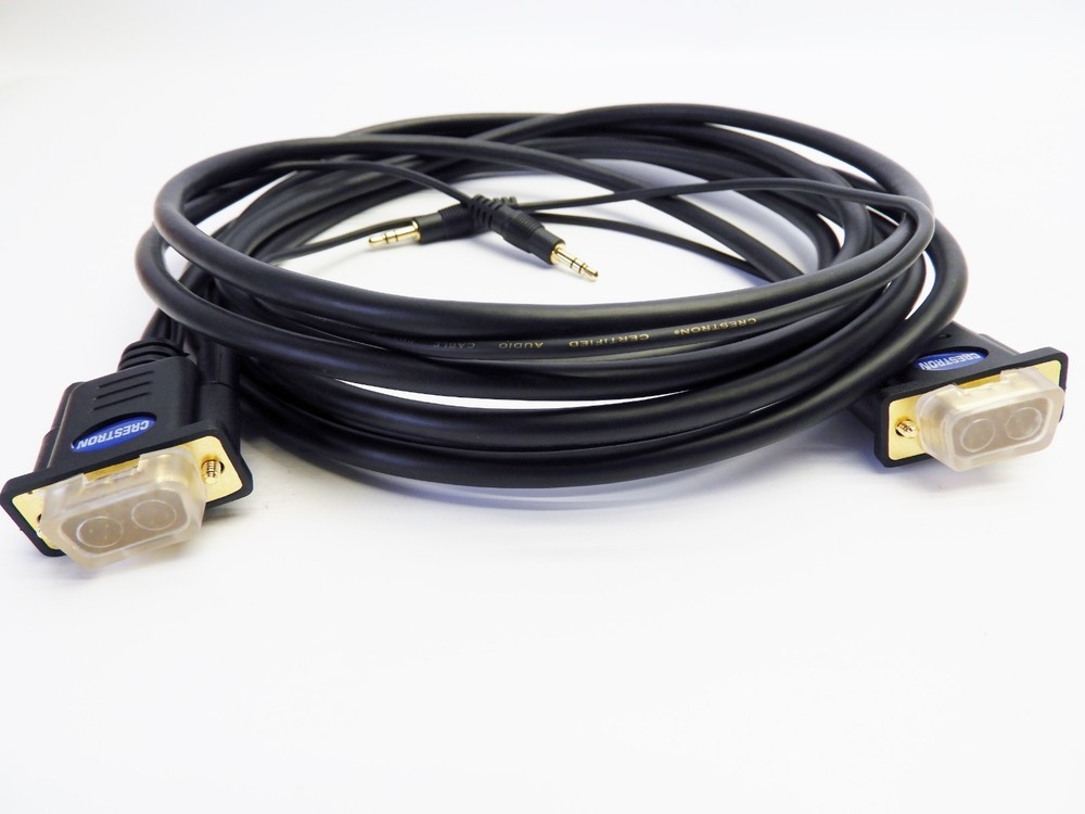 Crestron CBL-VGA-AUD-12 Certified Computer VGA Interface Cable w/Audio, 12 ft