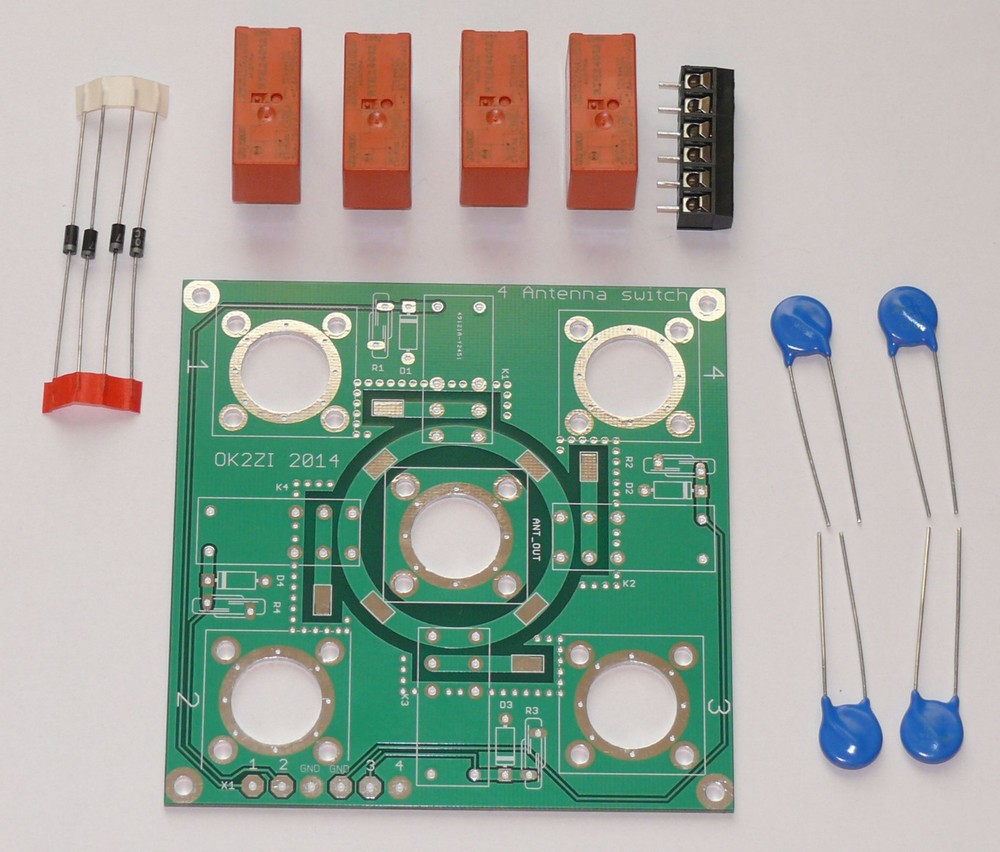 KIT 4:1 remote antenna switch DIY cheap SO-239 KIT