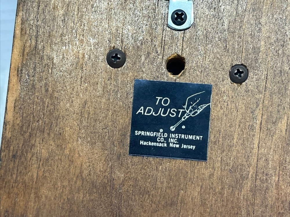 Vintage Springfield Barometer And Humidity Meter