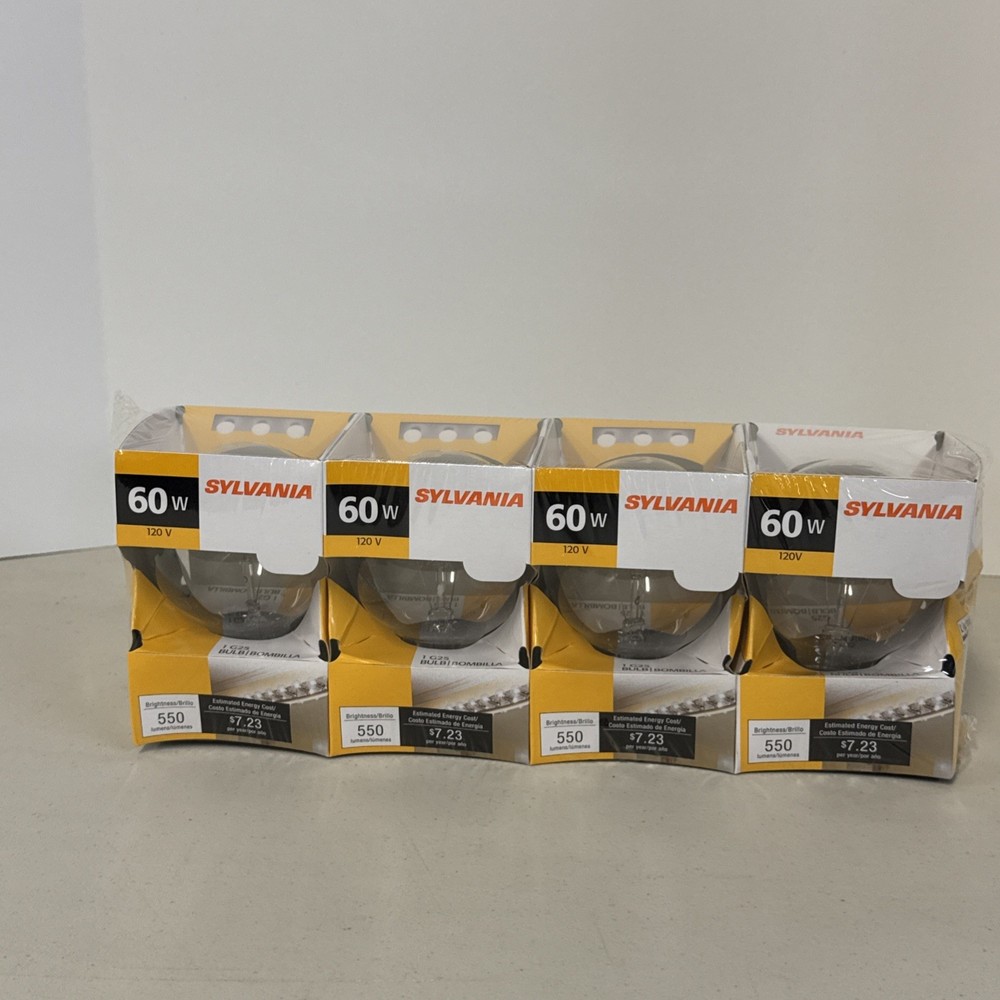 SYLVANIA 60G25/RP 120V Lightbulb 4 pack