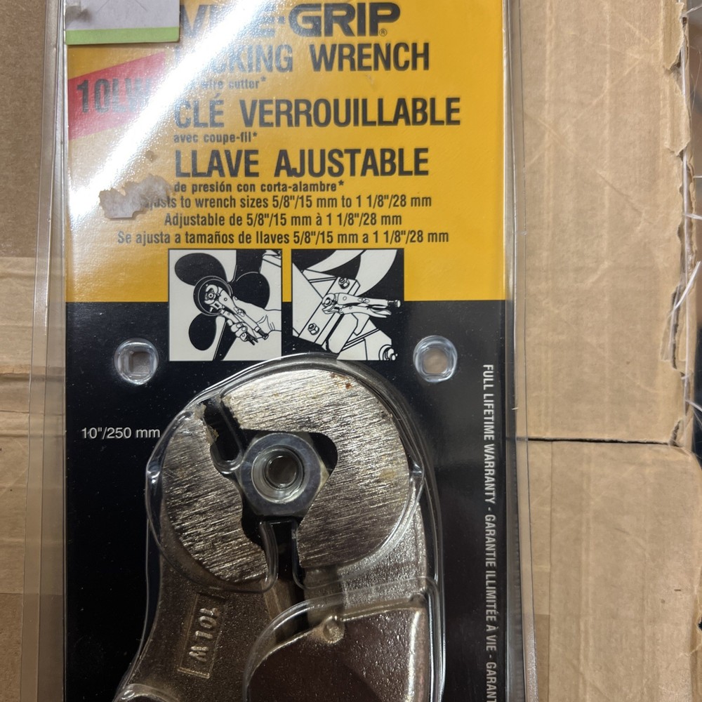 Vise-Grip Locking Wrench with Wire Cutter
