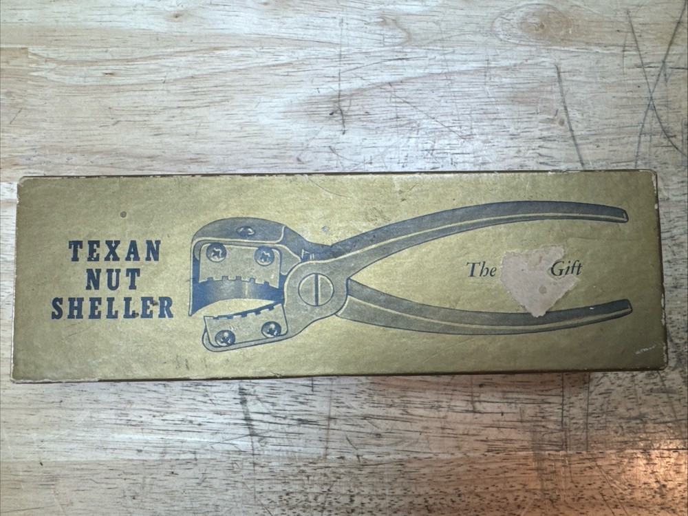 Vintage Texan Nut Sheller With Box