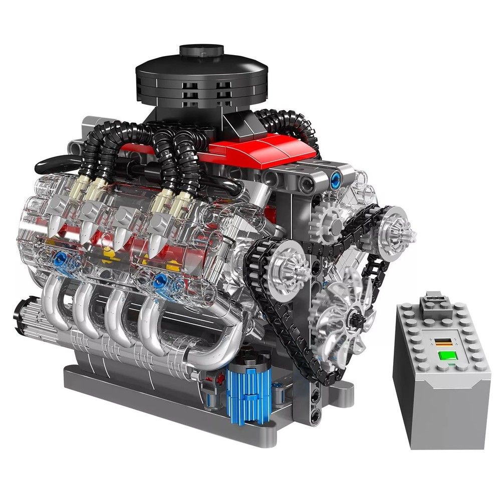 V8 Engine Motor Engineering Model Easy To Assemble With Strong Clamping Force