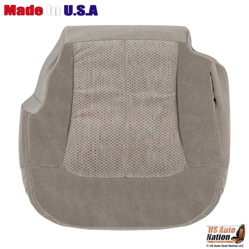 1999 - 2002 Chevy Silverado Front Driver Bottom Cloth Seat Cover Medium Neutral