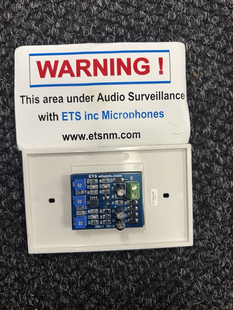 NEW ETS SM1 SURVEILLANCE MICROPHONE