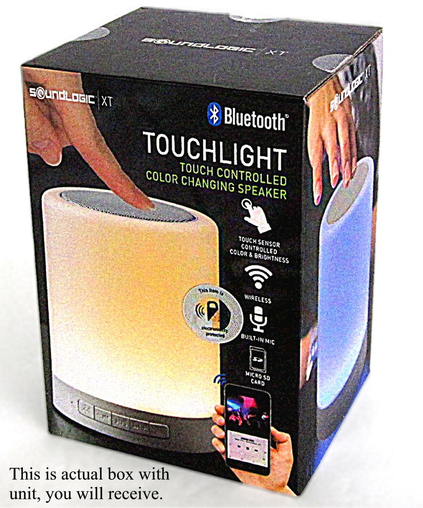 SoundLogic XT Touchlight Touch Controlled Color Changing Bluetooth Speaker