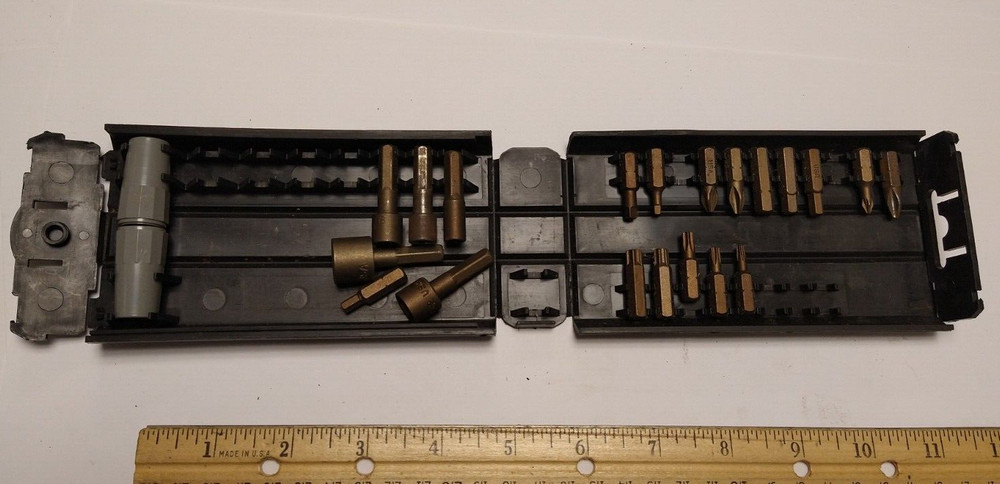 Sears Craftsman 20 Misc Bits with Storage Case USA