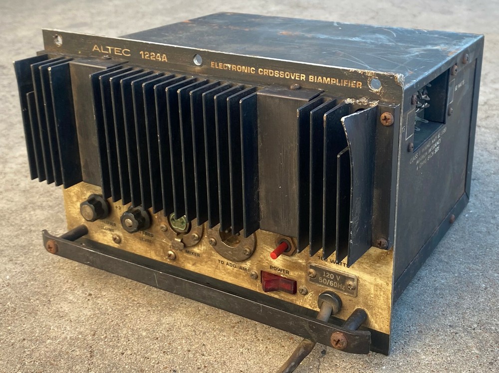 Vintage ALTEC 1224A Solid State Electronic Crossover Bi-Amplifier UNTESTED AS-IS