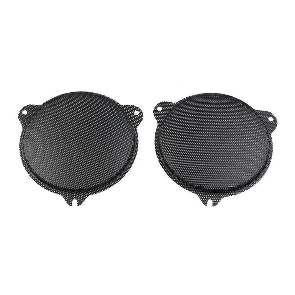 Pair Front Mesh Speaker Grills Black For Harley Electra Glide 2014-2018 2015 16