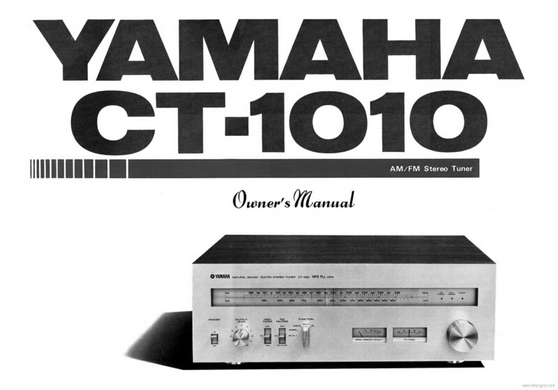 Yamaha CT-1010 Amplifier Owners Manual