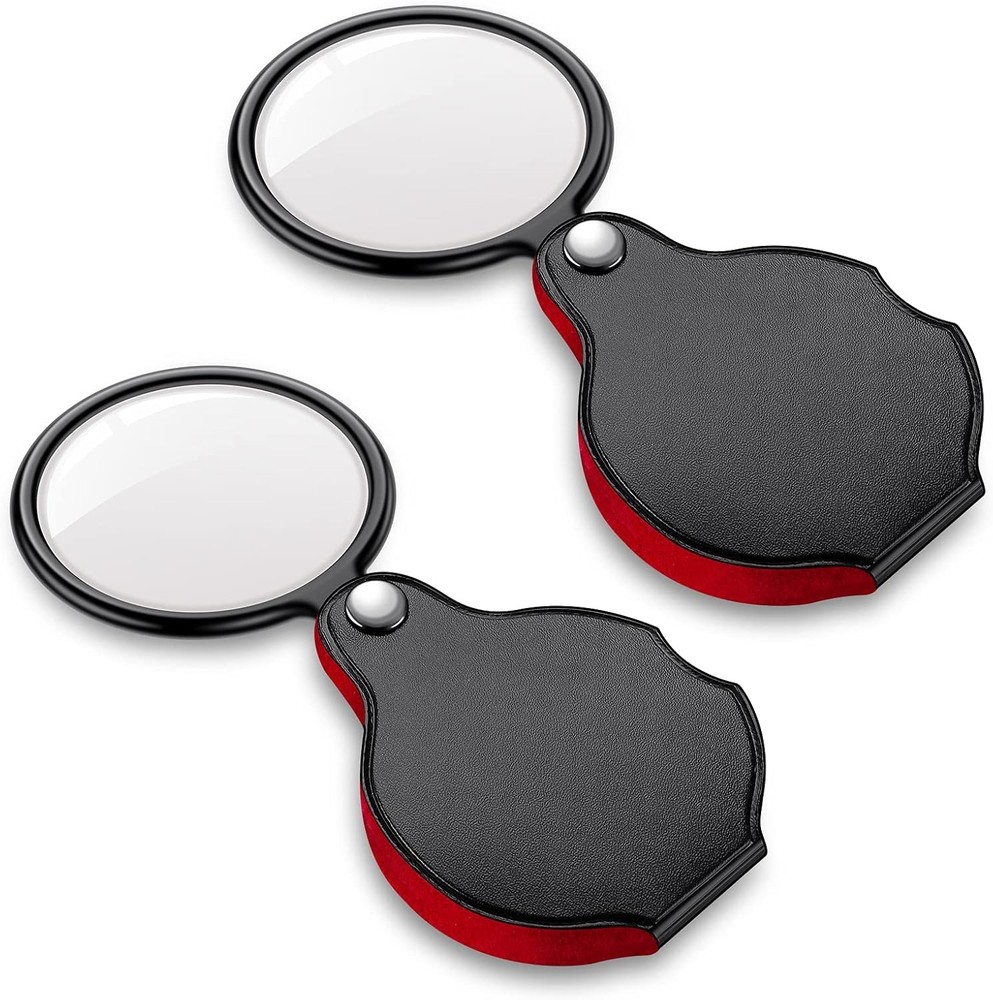 Portable Pocket Magnifier Folding Magnifying Glass for Reading