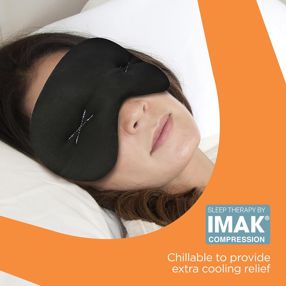 Eye Pillow - Compression Eye Mask for Headache Support - Soothes Strain - Eases